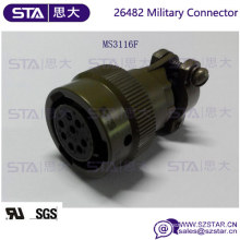 Substituir Kukdong MIL-C-26482 Series Conector MS3116F 8 pinos Conector Militar